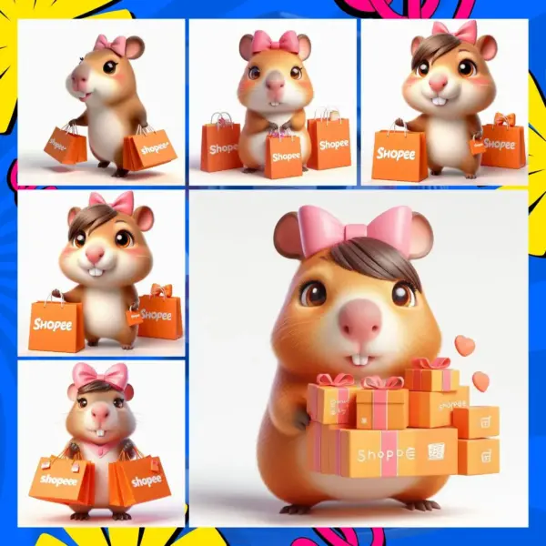 Tema Capivara Shopee Em Kit Digital Para Sublimacao E Scrap 3