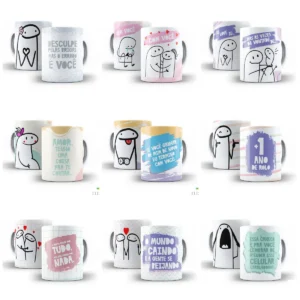 Templates de Caneca para Dia dos Namorados em Corel Draw