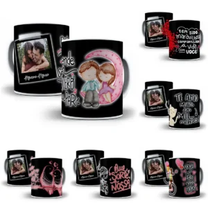 Templates de Dia dos Namorados para Caneca em Photoshop
