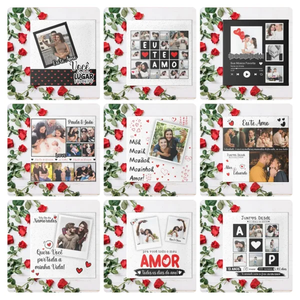 Templates Editáveis para Presentes de Dia dos Namorados