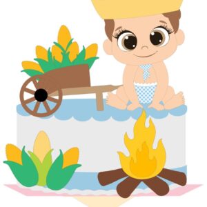 topo de bolo bebes junino arquivo digital decoracao bolo