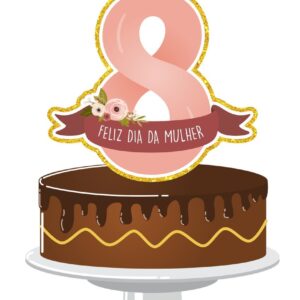topo de bolo dia das mulheres mod3 arquivo digital topo de bolo 1
