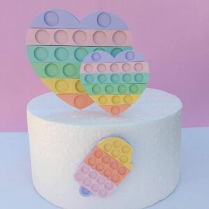 Topo de Bolo Pop It Camadas - Arquivo Digital