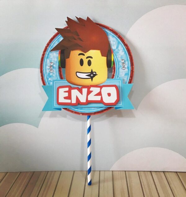 Topo de Bolo Roblox - Arquivo Digital