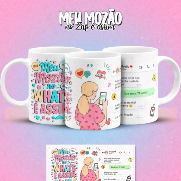 Transforme Canecas Com Artes Romanticas Meu Mozao No Zap 5