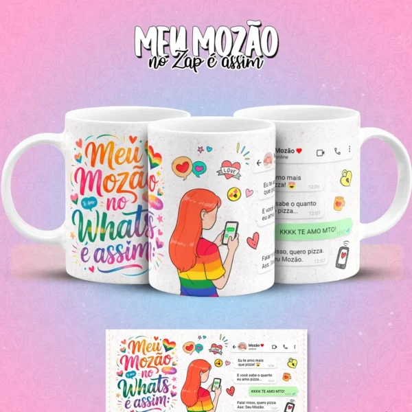 Transforme Canecas Com Artes Romanticas Meu Mozao No Zap