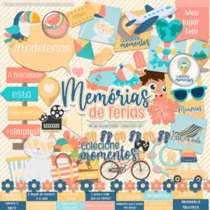 Transforme Lembrancas Em Arte Com O Kit De Ferias Png