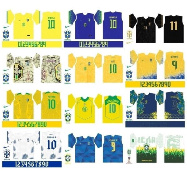 Vetor Camisa Brasil Copa Do Mundo 2022 38 Artes Corel Cdr