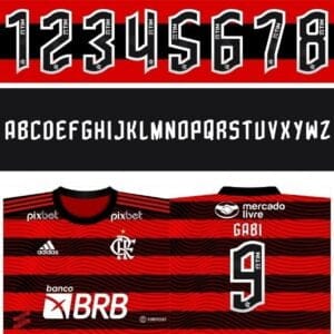 Vetor Font Camisa Flamengo 2022-23 +brinde Arte Caneca