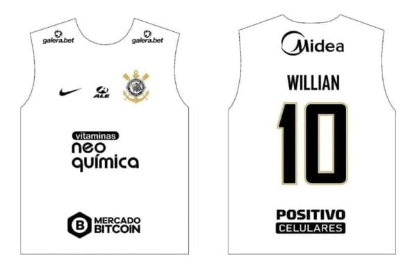 Vetor Template Camisa 1 Corinthians 2022 2023 Corel Cdr